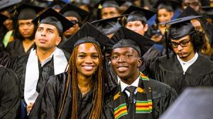 Two GTC students at 2025 graduation