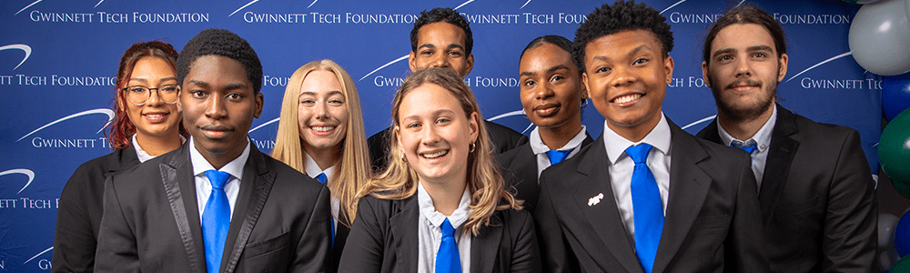 Student ambassadors at Scholarship Celebration 1